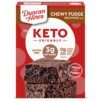 Duncan Hines Keto Friendly Gluten Free No Sugar Added Chewy Fudge Brownie Mix