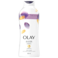 Olay Body Wash, Age Defying, Vitamin E - 650 Millilitre