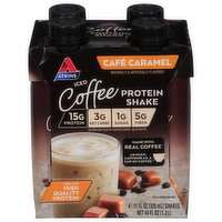 Atkins Protein Shake, Iced Coffee, Cafe Caramel - 4 Each 
