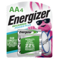 Energizer Batteries, AA, Power Plus - 4 Each 