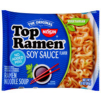 Nissin Ramen Noodle Soup, Soy Sauce - 3 Ounce 