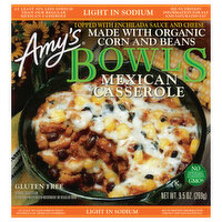 Amy's Frozen Bowls, Mexican Casserole, Light In Sodium, Gluten free, 9.5 oz. - 9.5 Ounce 