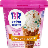 Baskin Robbins Ice Cream, Icing on the Cake - 14 Ounce 