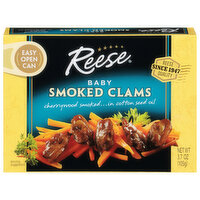 Reese Smoked Clams, Baby - 3.7 Ounce 