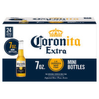 Coronita Extra Beer, Mini Bottles - 24 Each 