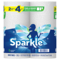 Sparkle Paper Towels, Double Rolls - 2 Each 