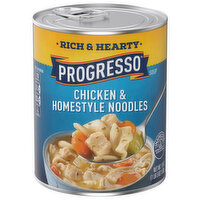 Progresso Soup, Chicken & Homestyle Noodles, Rich & Hearty - 19 Ounce 