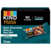 Kind Bars, Dark Chocolate Nuts & Sea Salt, Minis - 10 Each 