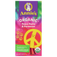 Annie's Pasta & Cheese, Organic, Peace Pasta & Parmesan - 6 Ounce