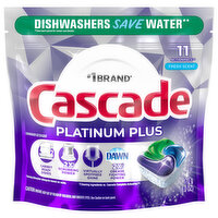 Cascade Dishwasher Detergent, Fresh Scent, ActionPacs - 11 Each 