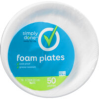 Simply Done Foam Plates, 8-7/8 Inch