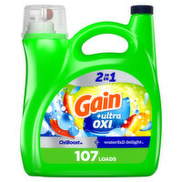 Gain Ultra Oxi Liquid Laundry Detergent, 107 Loads - 154 Fluid ounce 