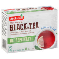 Brookshire's Black Tea, 100% Natural, Decaffeinated, Tea Bags - 48 Each 