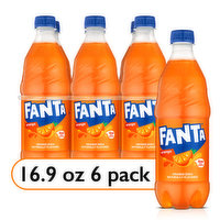 Fanta Soda, Orange - 6 Each 