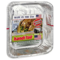Handi-Foil Pans, with Grease Absorbing Liner, Healthy Roaster, Baker - 1 Each 