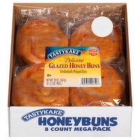 Tastykake Buns, Glazed Honey, Delicious, Mega Pack - 8 Each 