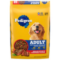 Pedigree Food for Dogs, Grilled Steak & Vegetable Flavor, Complete Nutrition, Adult, Bonus Size - 18 Pound 