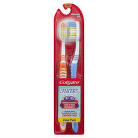 Colgate Toothbrushes, Cleaning Tip, Soft 202, Value Pack - 2 Each 