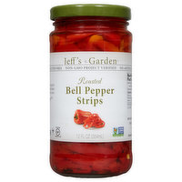 Jeff's Garden Bell Pepper Strips, Roasted - 12 Fluid ounce 