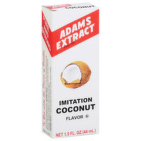 Adams Extract Imitation, Coconut Flavor - 1.5 Fluid ounce 