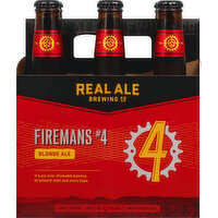 Real Ale Brewing Beer, Blond Ale, Firemans 4 - 6 Each 