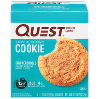 Quest Protein Cookie, Snickerdoodle, Soft & Chewy - 4 Each