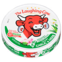 The Laughing Cow Cheese Wedges, Spreadable, Creamy Garlic & Herb