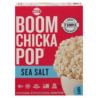 Angie's Boomchickapop Microwave Popcorn, Sea Salt - 6 Each