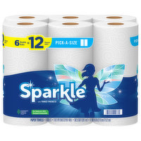 Sparkle Paper Towels, Double Rolls - 6 Each 