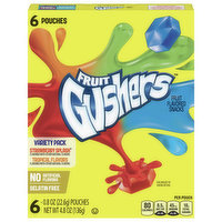 Fruit Gushers Fruit Flavored Snacks, Strawberry Splash/Tropical Flavors, Variety Pack