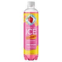 Sparkling Ice Sparkling Water, Zero Sugar, Strawberry Flavored - 17 Fluid ounce 