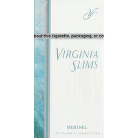 Virginia Slims Cigarettes, Menthol, Silver Pack - 20 Each 