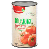 Brookshire's 100% Juice, Tomato - 46 Fluid ounce 