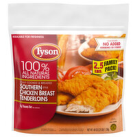 Tyson Chicken Breast Tenderloins, Southern Style, Family Pack! - 40 Ounce 