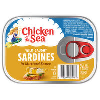 Chicken of the Sea Sardines, in Mustard Sauce, Wild-Caught - 3.75 Ounce 
