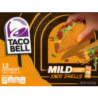 Taco Bell Taco Shells, Seasoned Flavor, Mild - 12 Each 