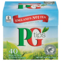 PG Tips Black Tea, Pyramid Tea Bags - 40 Each 