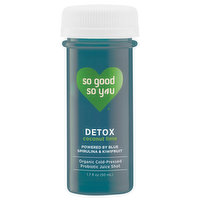 So Good So You Probiotic Juice Shot, Organic Cold-Pressed, Detox, Coconut Lime - 1.7 Fluid ounce 