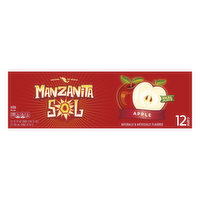 Manzanita Sol Soda, Apple - 12 Each 