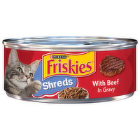 Friskies Gravy Wet Cat Food, Shreds With Beef in Gravy - 5.5 Ounce 