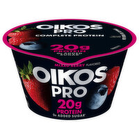 Oikos Yogurt, Mixed Berry Flavored, 2% Milkfat, Cultured, Ultra-Filtered Milk - 5.3 Ounce 