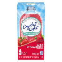 Crystal Light Wild Strawberry, On-the-Go Packets, Drink Mix, with Caffeine