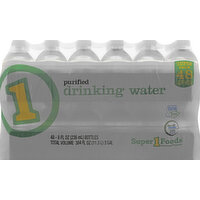 Super 1 Foods Drinking Water, Purified, Super Pack - 48 Each 