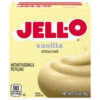 Jell-O Pudding & Pie Filling, Vanilla, Instant - 3.4 Ounce 