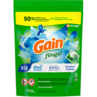 Gain Detergent, Blissful Breeze, 3-in-1, Pacs