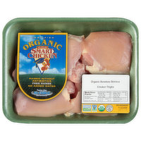 Smart Chicken Chicken Thighs, Organic, Boneless Skinless, Air Chilled - 1.24 Pound 