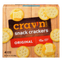 Crav'n Flavor Snack Crackers, Original, 4 Packs - 4 Each 