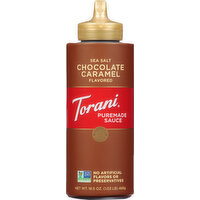 Torani Puremade Sauce, Sea Salt Chocolate Caramel Flavored - 16.5 Ounce 