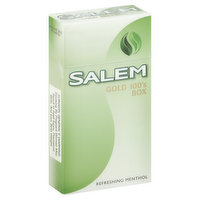 Salem Cigarettes, Refreshing Menthol, Gold 100's Box - 20 Each 