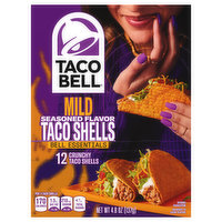 Taco Bell Taco Shells, Seasoned Flavor, Mild, Crunchy